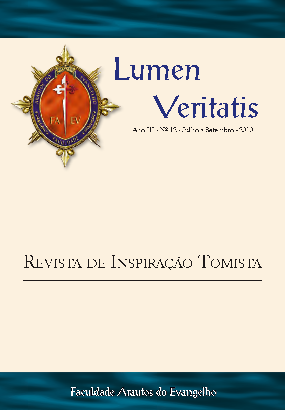 					View Vol. 3 No. 12 (2010): Lumen Veritatis - 12
				