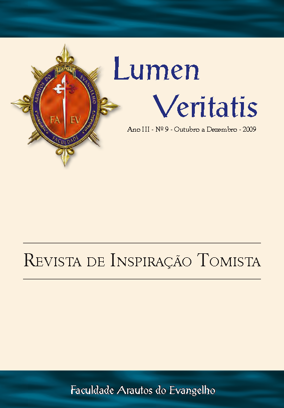 					Visualizar v. 3 n. 9 (2009): Lumen Veritatis - 9
				