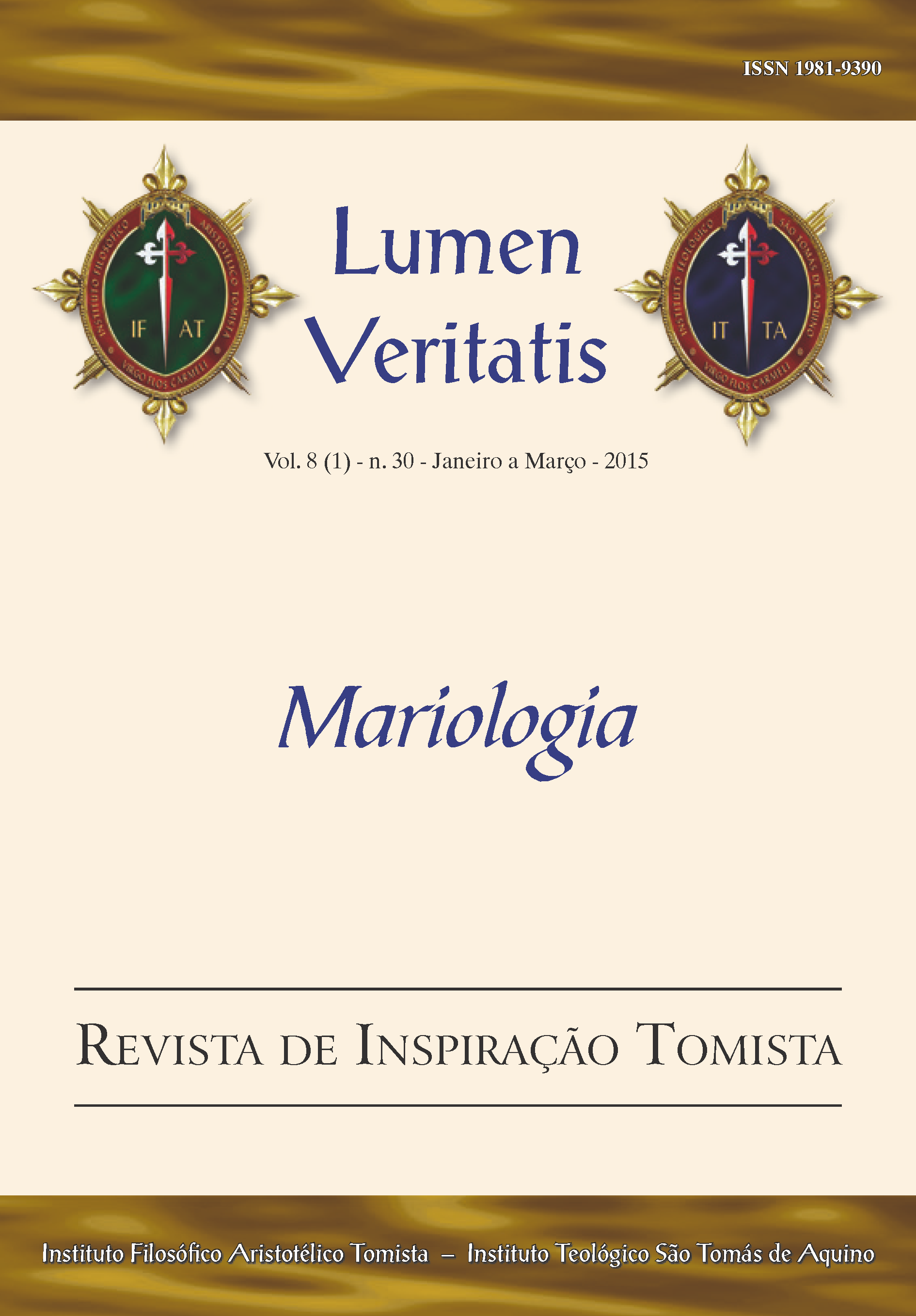					Ver Vol. 8 Núm. 30 (2015): Mariologia
				