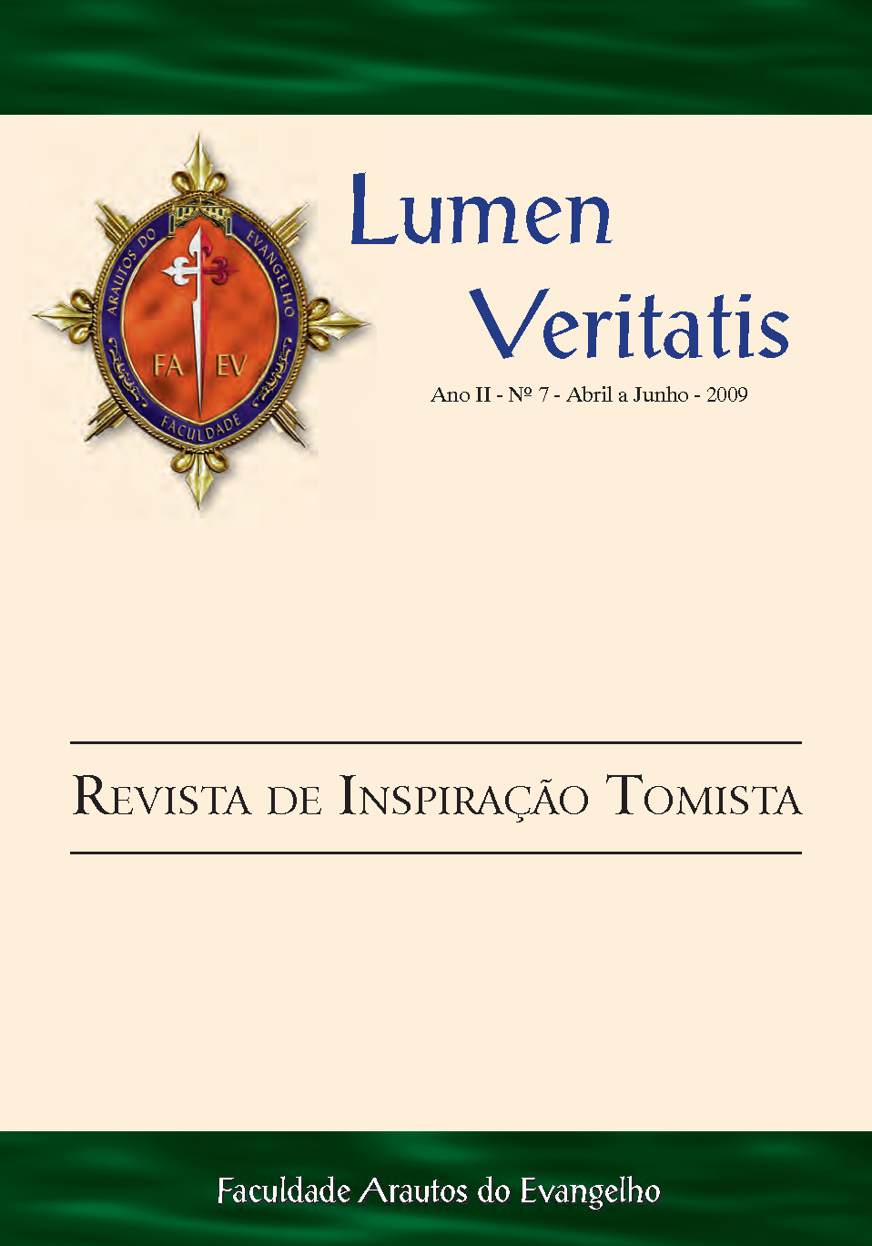 					View Vol. 2 No. 7 (2009): Lumen Veritatis - 7
				